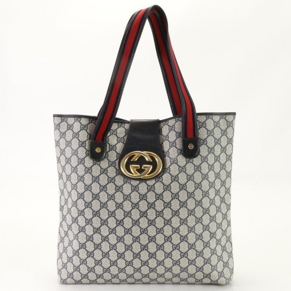 Authentic Gucci GG Marmont Sherry Large Tote Canvas Ophidia Shoulder Bag Handbag - Picture 2 of 9